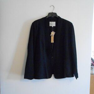 Rachal Roy Blazer/Suit Jacket, Black, Size 3X